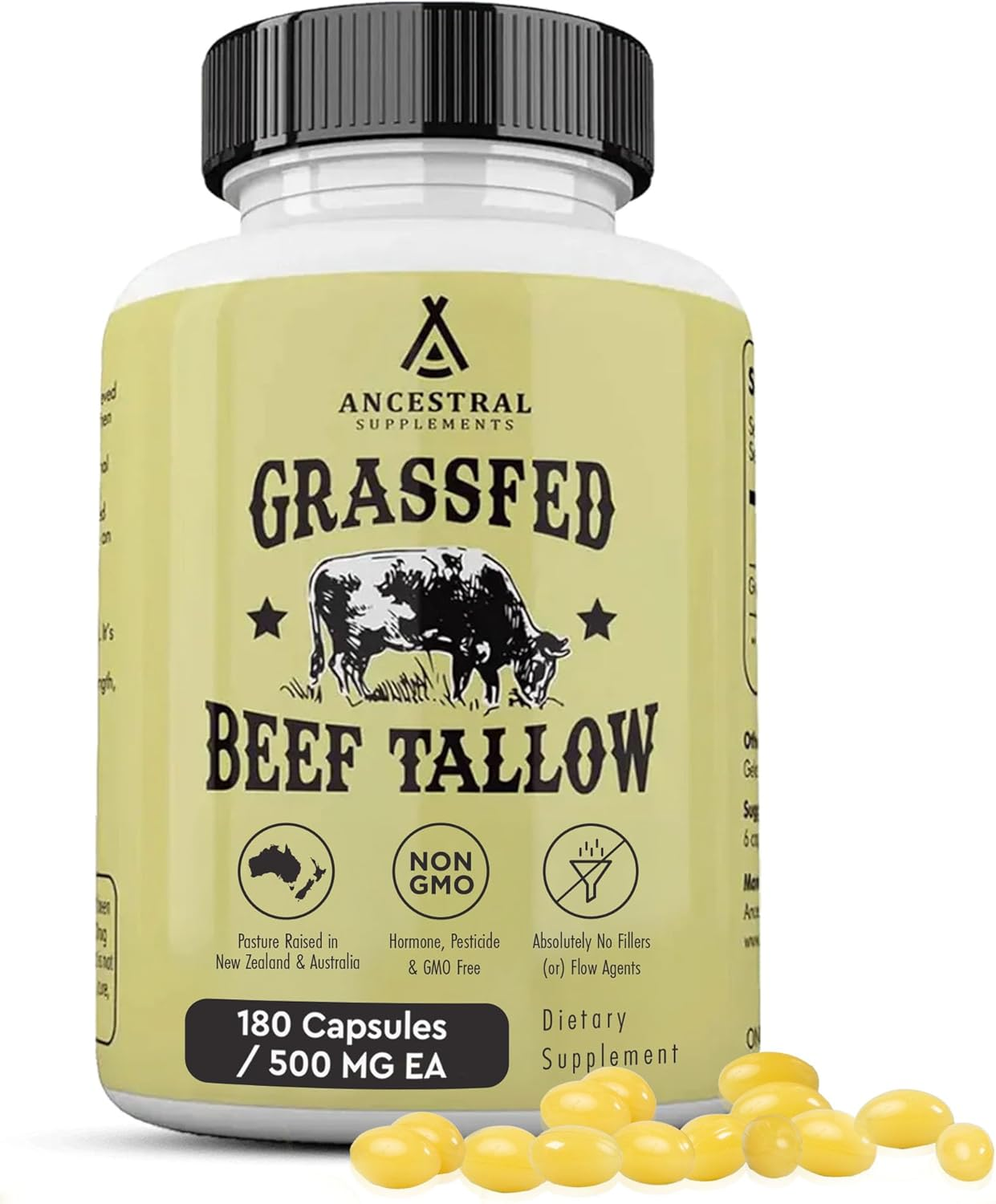 Ancestral Supplements Grass Fed Beef Tallow &mdash; Based on the Native Wisdom of Our Early Ancestors, Tallow Provides the Same Nourishing Kidney Fat (Suet) That Our Ancestors Selectively Hunted. image number 5