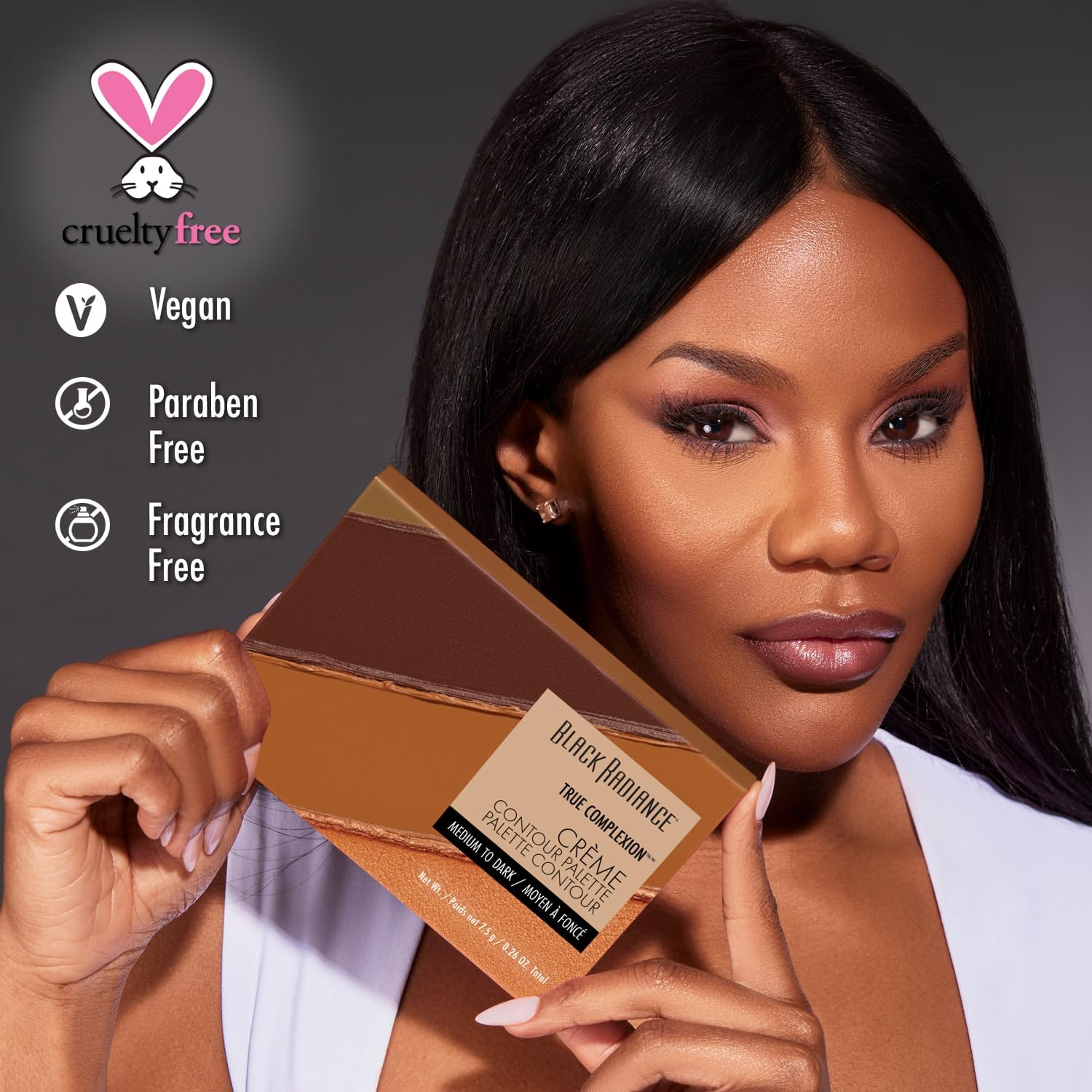 Black Radiance True Complexion Creme Contour Palette, Medium to Dark, 7.5 Gram