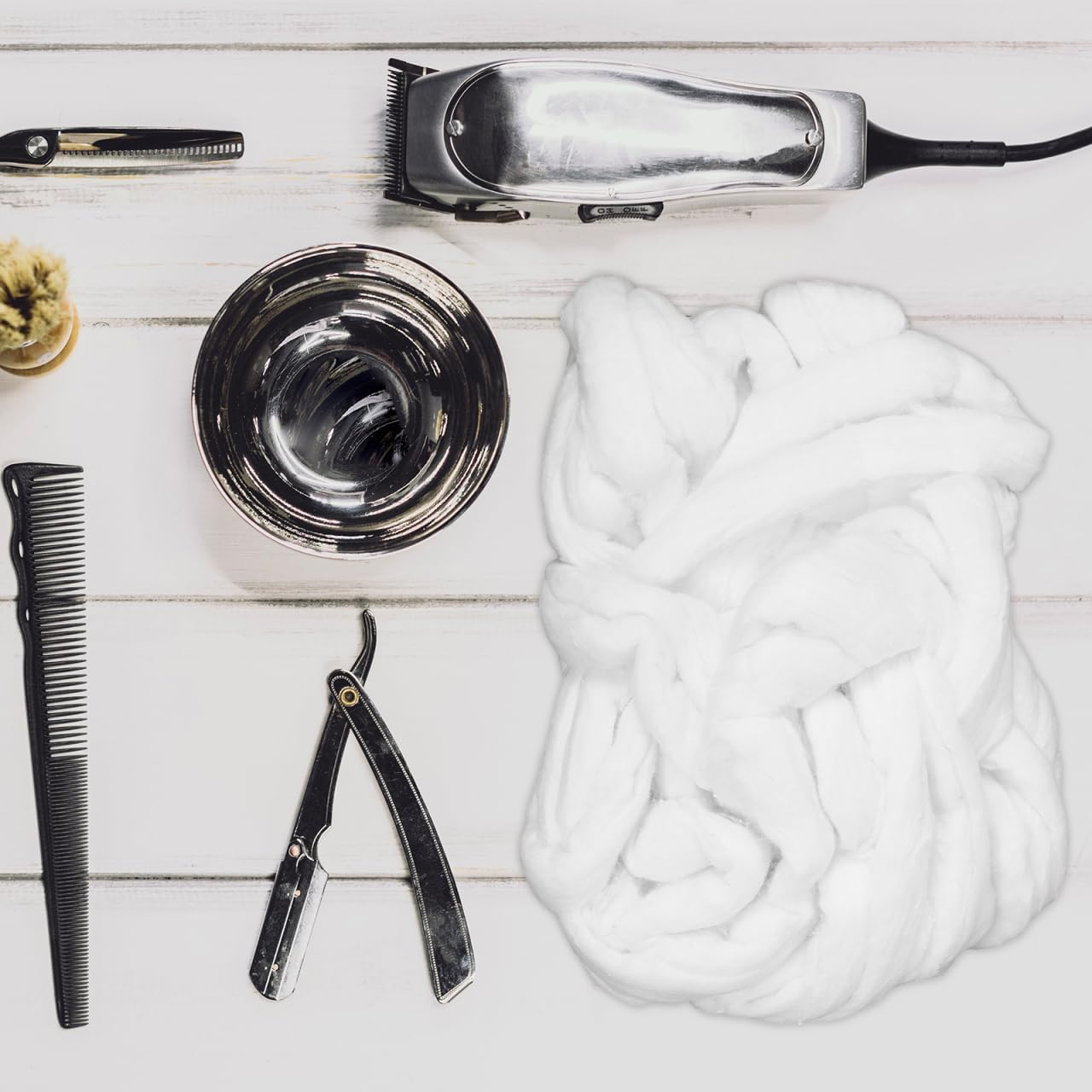 FRCOLOR Professional Cotton Roll Coil Cotton Strips Beauty Coil Multi-Function Strips for Hair Salon Nail Salon Hairdressing image number 1