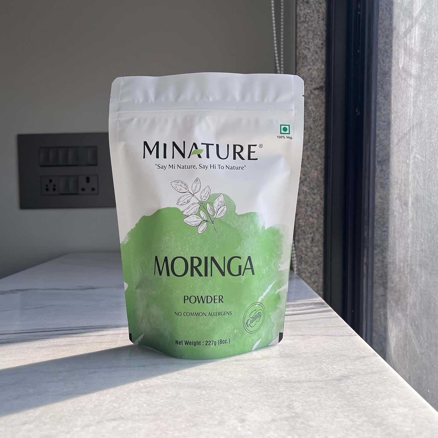 Mi Nature Premium Moringa Leaf Powder 227 Gram (08 Oz) | 100% Pure Superfood from Indian Drumstick Tree| for Smoothies| Vegan & Preservative Free image number 5