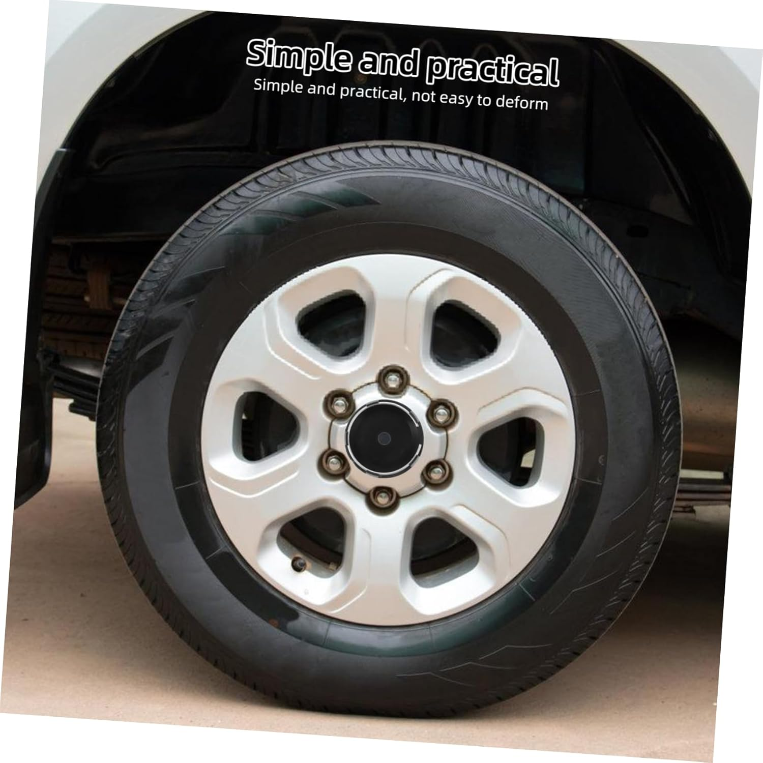 2Pcs Wheel Hub Center Caps Weather Resistant Auto Caps Easy Installation for Cars Stylish Fit Enhance Vehicle Aesthetic with Minimalist Design