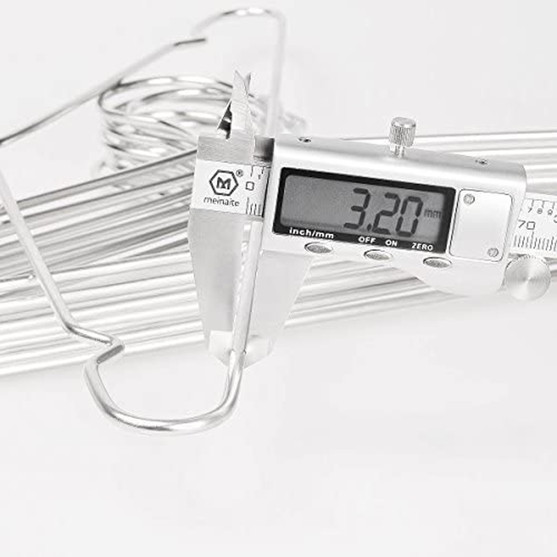 Wire Hangers 40 Pack Stainless Steel Strong Metal Wire Hangers Clothes 16.5 Inch by Timmy