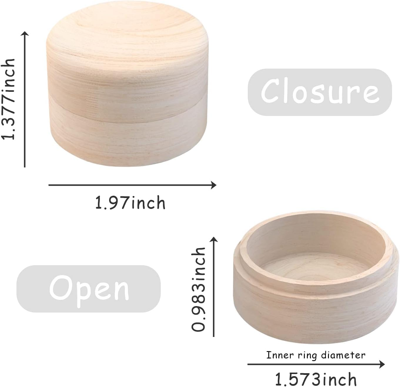 1PCS Tooth Fairy Box,3D Carved Wooden Tooth Holder,Cute Tooth Holder Tooth Storage Box for Boys Girls image number 3