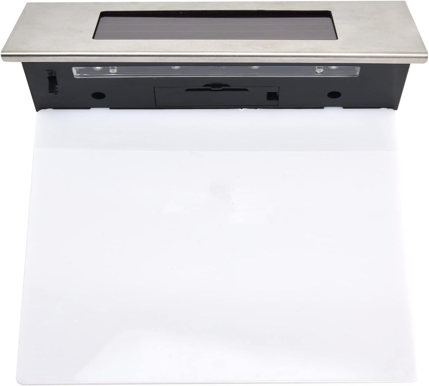 Alvinlite Numbers Plaque Solar Stainless Steel Address Plaques LED Address Sign for House Yard Outdoor Farms Numbers image number 2