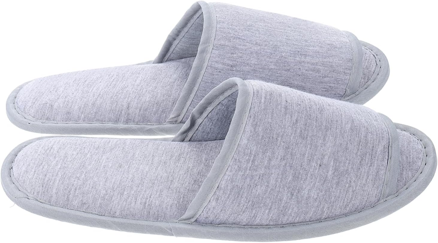 GANAZONO Portable Hotel Slippers Women Travel Cotton Folding Slippers Lightweight Non-Slip Indoor image number 1