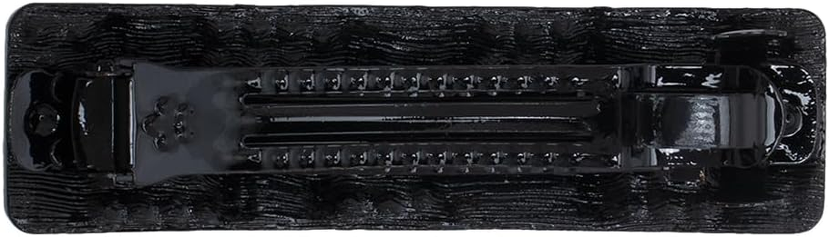 Radhu & Kabby Metal Barrette Hair Clip for Women | Stylish French Hair Barrettes for Girls | Durable Hair Clips | Matte Black Colour with Crystal Embellishments | One Piece