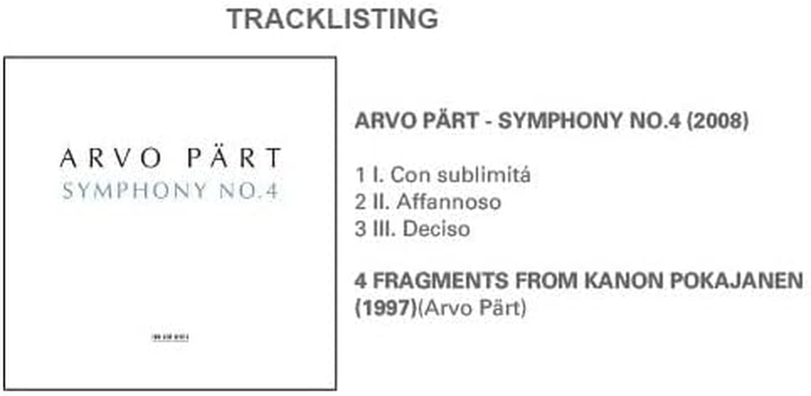 Part Symphony No.4
