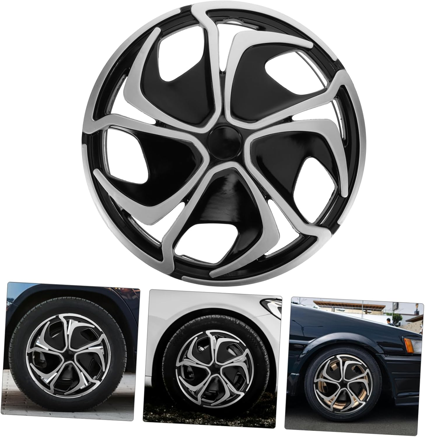 HEALEEP Golf Cart Wheel Hub Center Cap Cover Stylish Rim Protector Installation Aesthetic Design Enhanced for Automotive Wheels image number 1