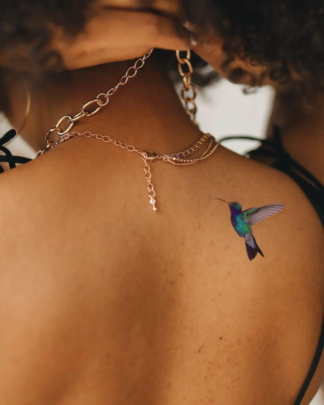 Hummingbird Temporary Tattoo 2.5X2" 3 Copies image number 1