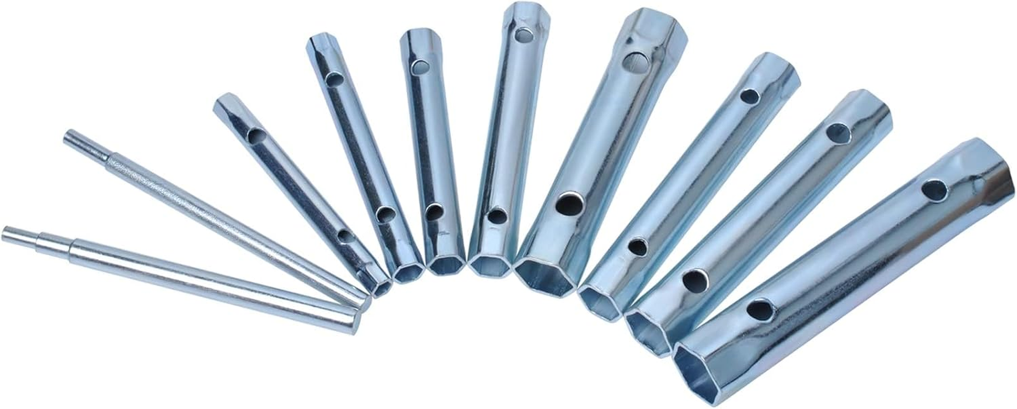 Double Ended Socket Wrench Socket Plumber Rear Nut Tap Spark Plug Wrench Set Extended Spark Plug Wrench 6-22Mm(10Pcs)