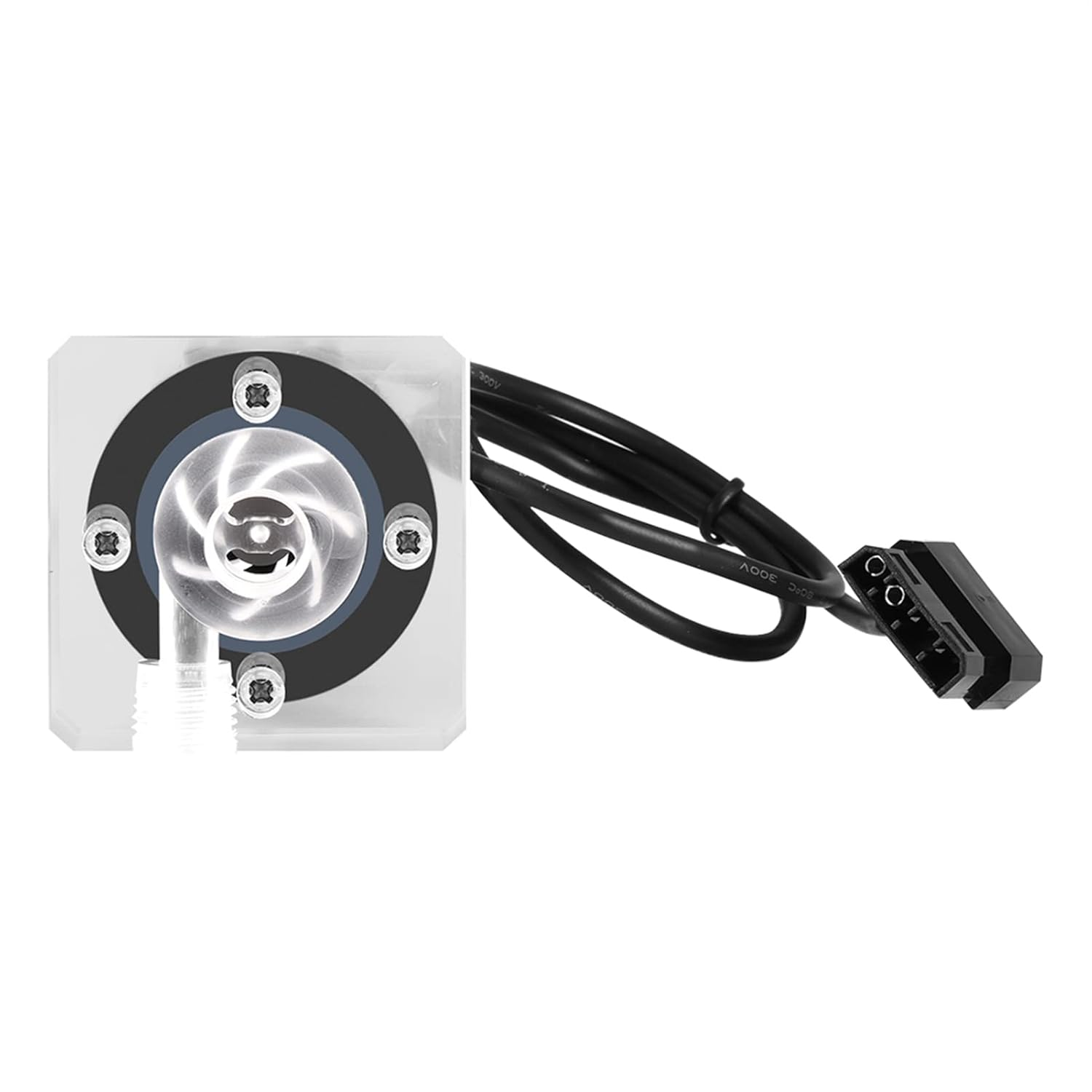 Silent CPU Water Pump 9W 600L/H - G1/4 Thread 4-Pin Connector for PC Cooling Systems image number 1