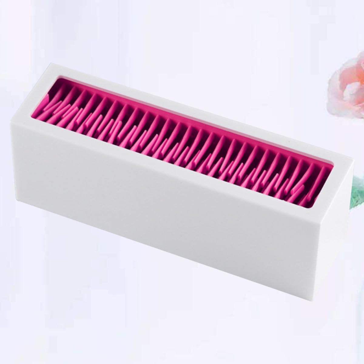Zerodeko Makeup Brush Holder Cosmetic Brush Drying Rack Desktop Organizer Stand Portable Makeup Display Stand for Travel and Home Use, Random White Red or White Pink Color Random Color image number 6