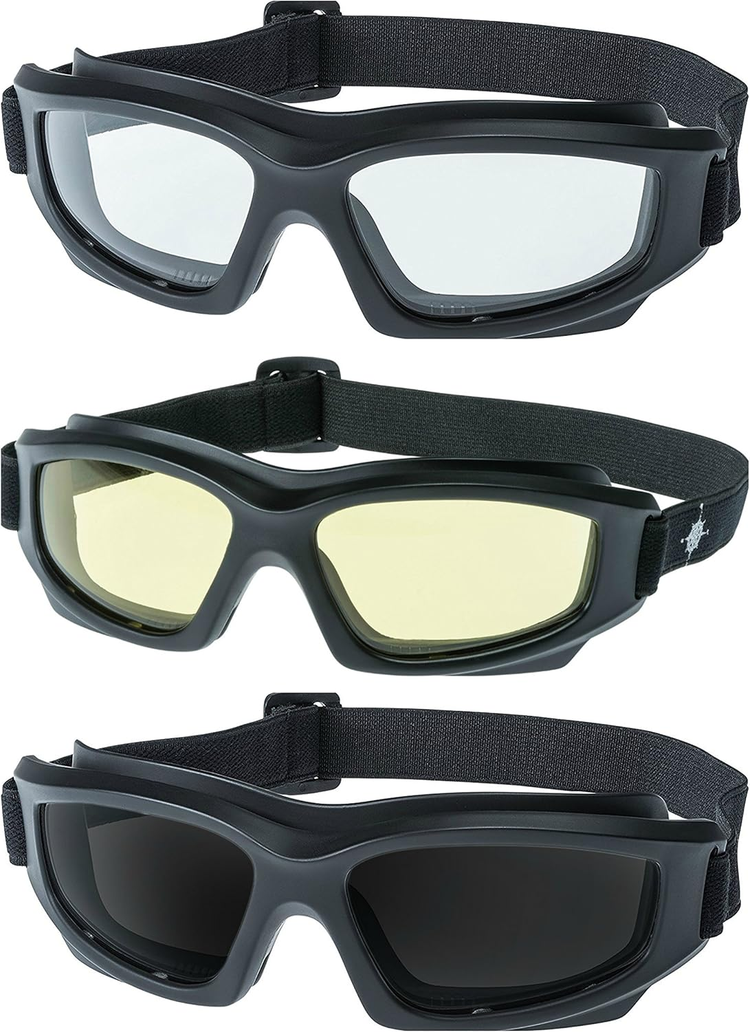 Motorcycle Riding Goggles: Heavy-Duty Riding Goggles No Foam Design W/Hard Case, Microfiber Cleaning Cloth & Pouch Included