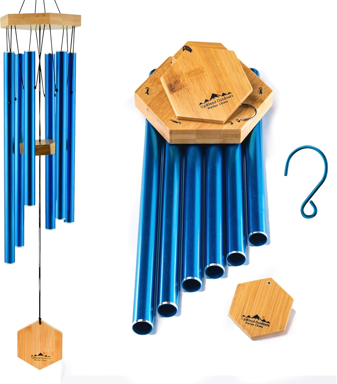 Wind Chimes for People WHO like Their Neighbors Soothing Melodic Tones & Solidly Constructed Bamboo/Aluminum Chime Great as a Quality Gift or to Keep for Your Own Patio Porch Garden or Backyard.