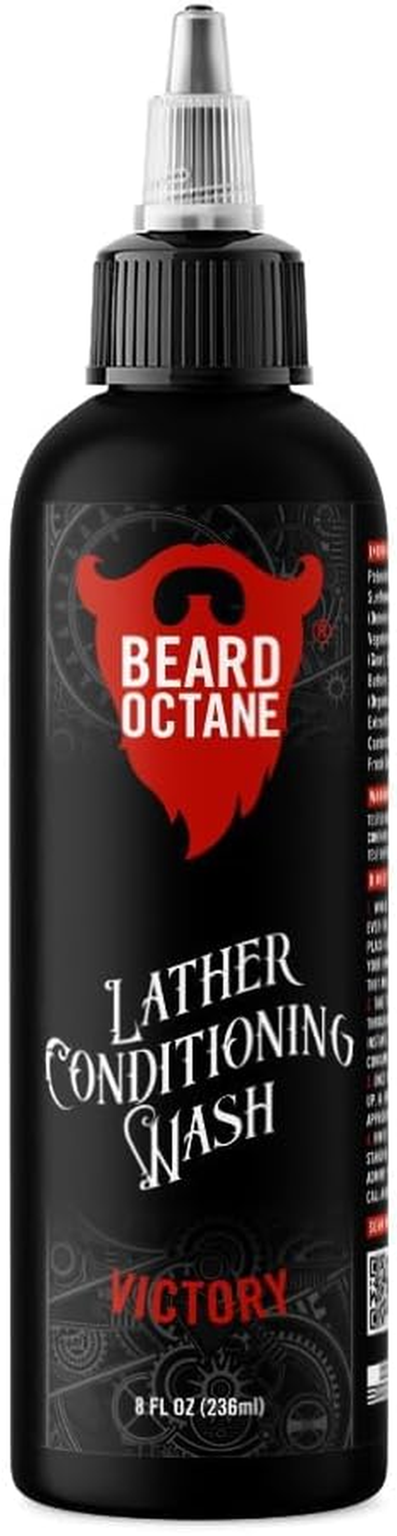 Beard Octane: Victory Beard Wash - 8 Oz Beard Shampoo - Cleans & Moisturizes W/Shea Butter - Healthy Softer Beards - Made in USA