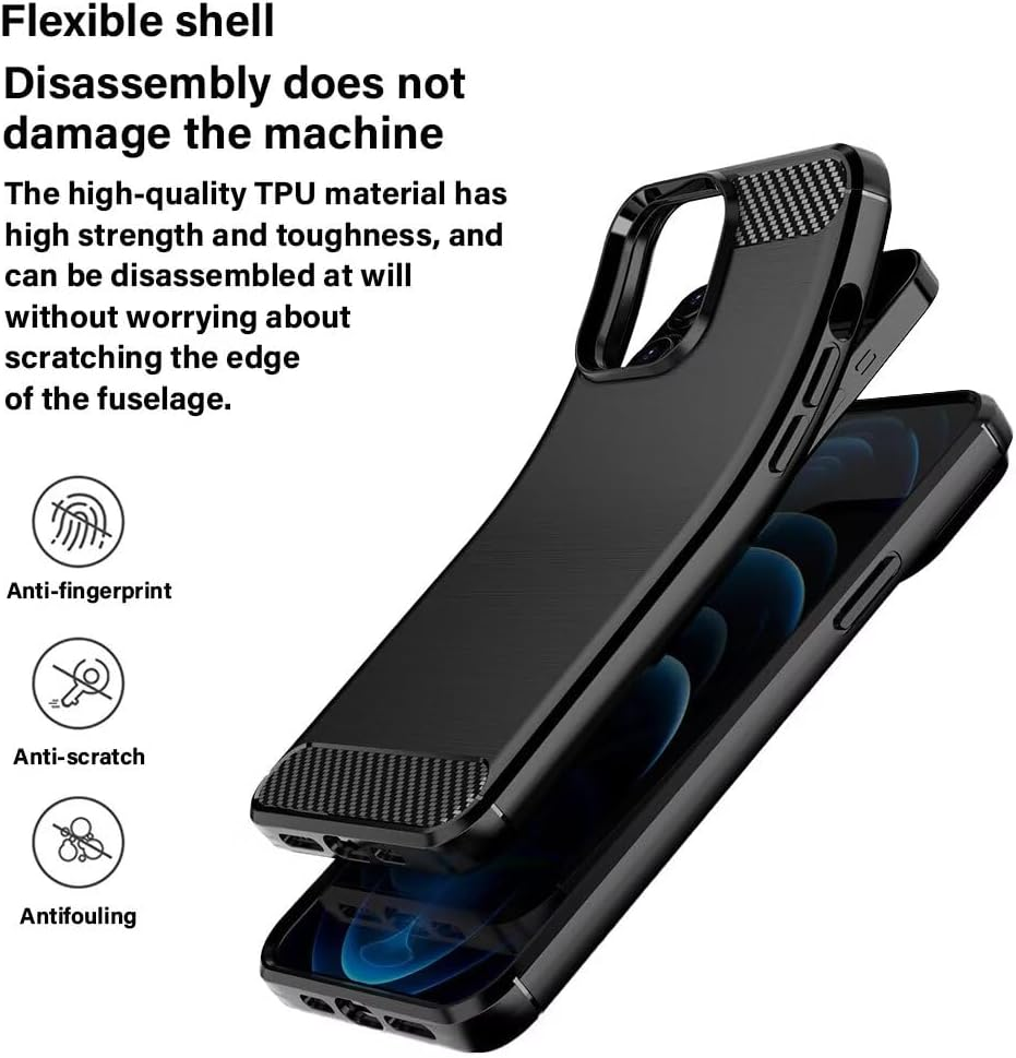 HONLEN TPU Silicone Case for Poco F8 Pro (6.59 Inches), Fibre Brushed Pattern, Non-Slip Case - Red image number 4