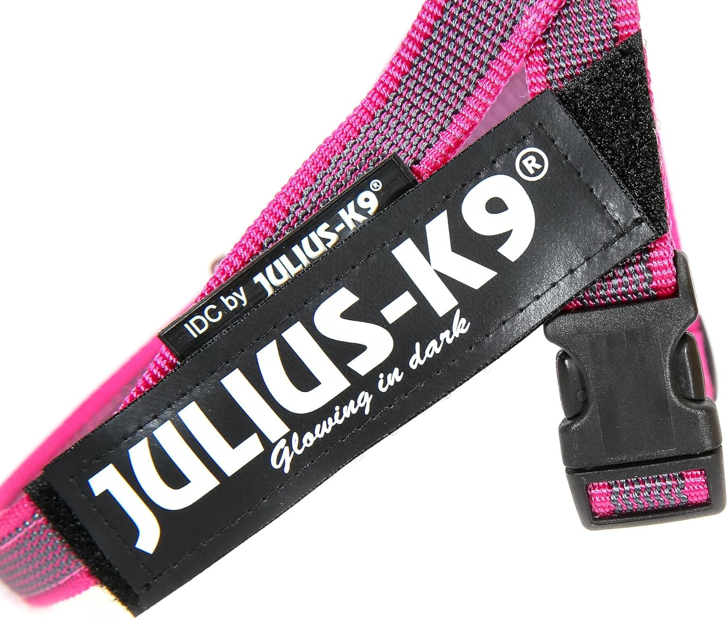 Julius-K9 IDC Color & Gray Belt Harness for Dogs, Size: Mini-Mini, Pink-Gray image number 7