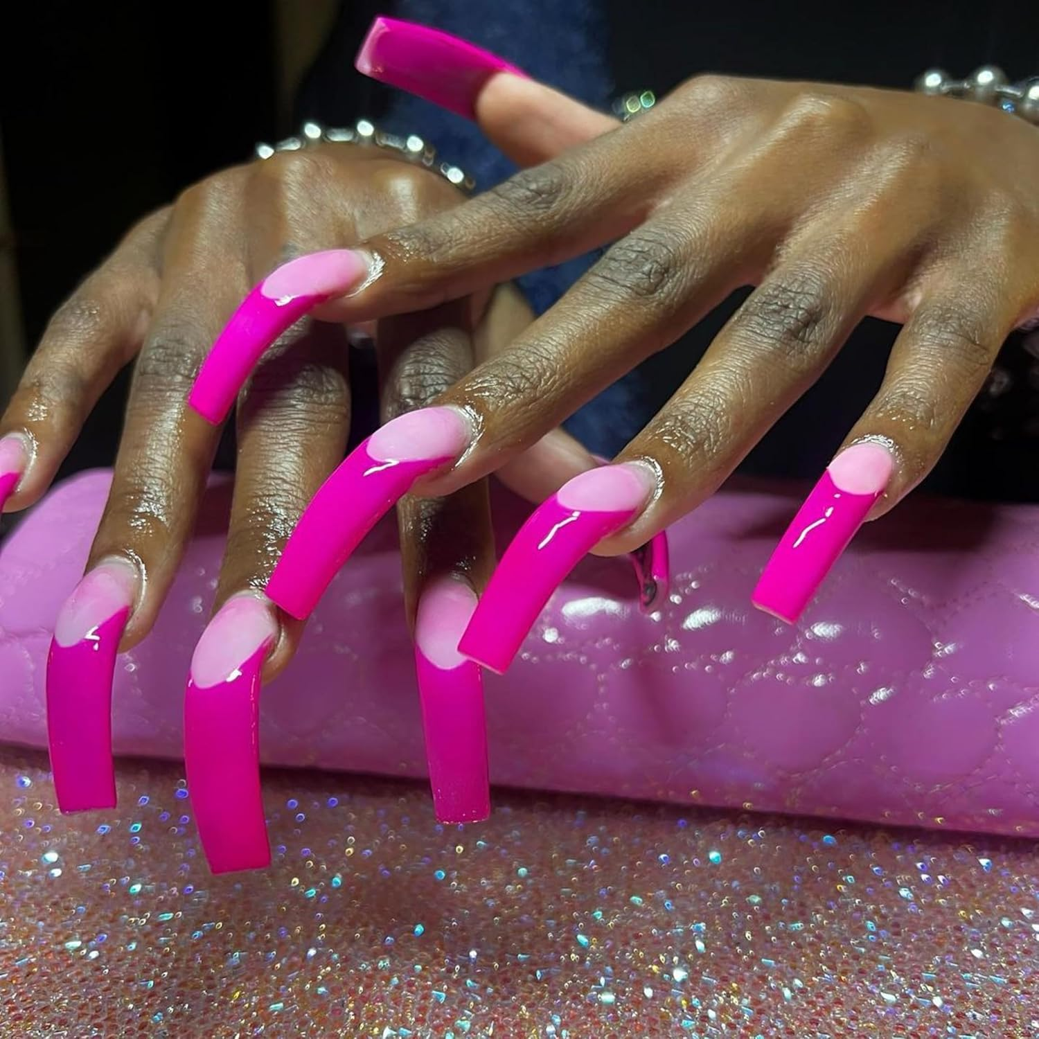 NOVO OVO Halloween 100 Pcs Hawk Curved Natural Color Extra Super Extreme Deep Curve Half Cover Long Square Eagle Claw False Nail Extension Tips Acrylic Nail 10 Sizes Box Packaging Art Salon DIY - Square Eagle Claw Natural Long In Small Box image number 4