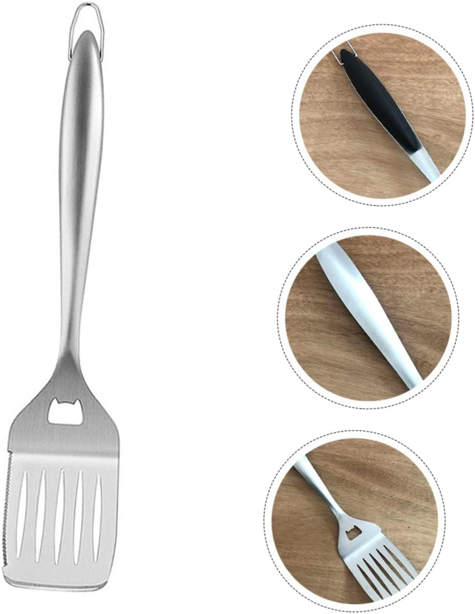 Stainless Steel BBQ Shovel and Multi-Use Cooking Spatula BBQ Tools for Outdoor Grilling Barbecue Accessories Kitchen Gadget for Home and Camping image number 4