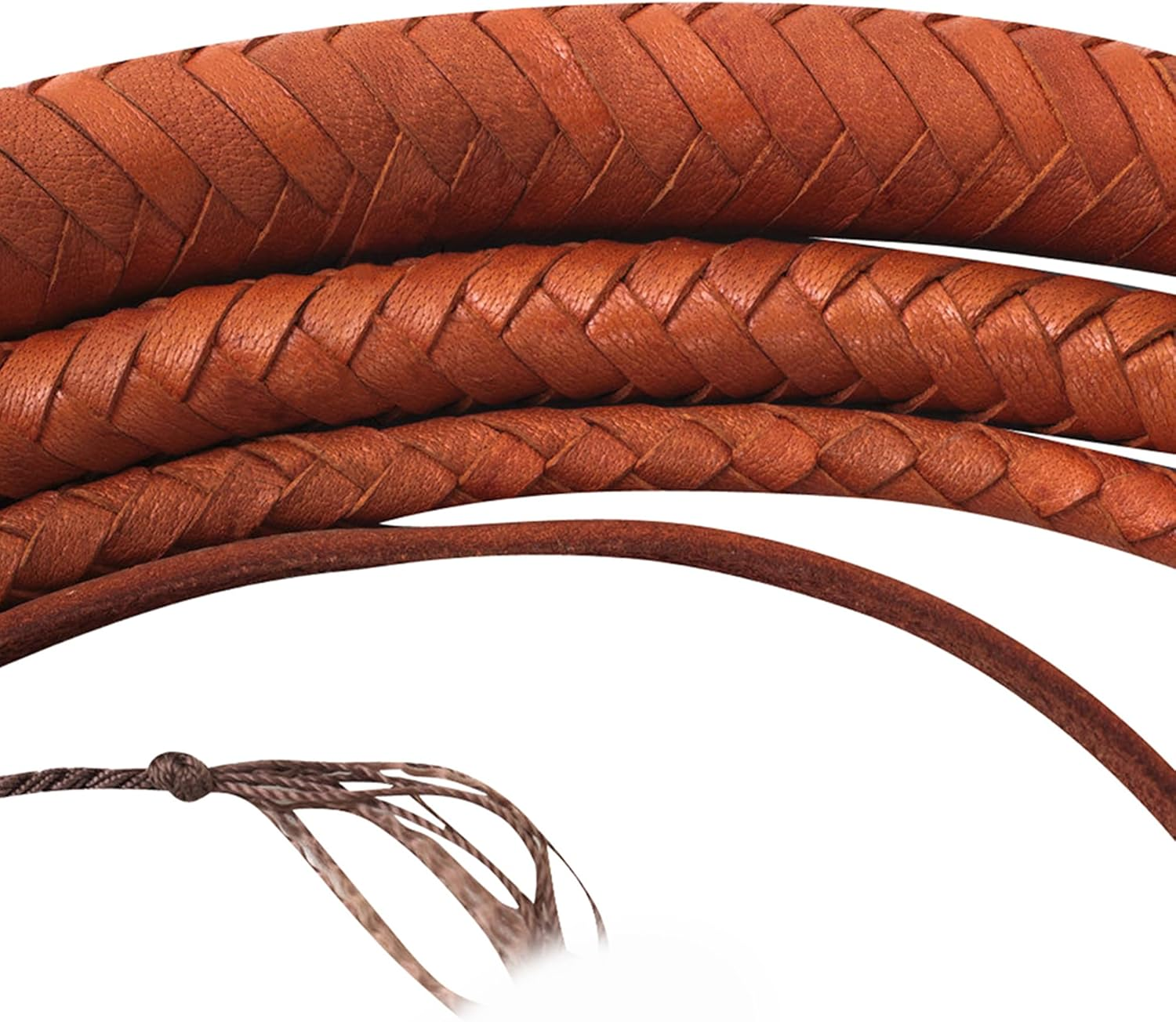 Indiana Jones Style Bull Whip 04 to 16 Feet Long 16 Strands Genuine Real Cowhide Leather Equestrian Bullwhip Heavy Whip image number 6