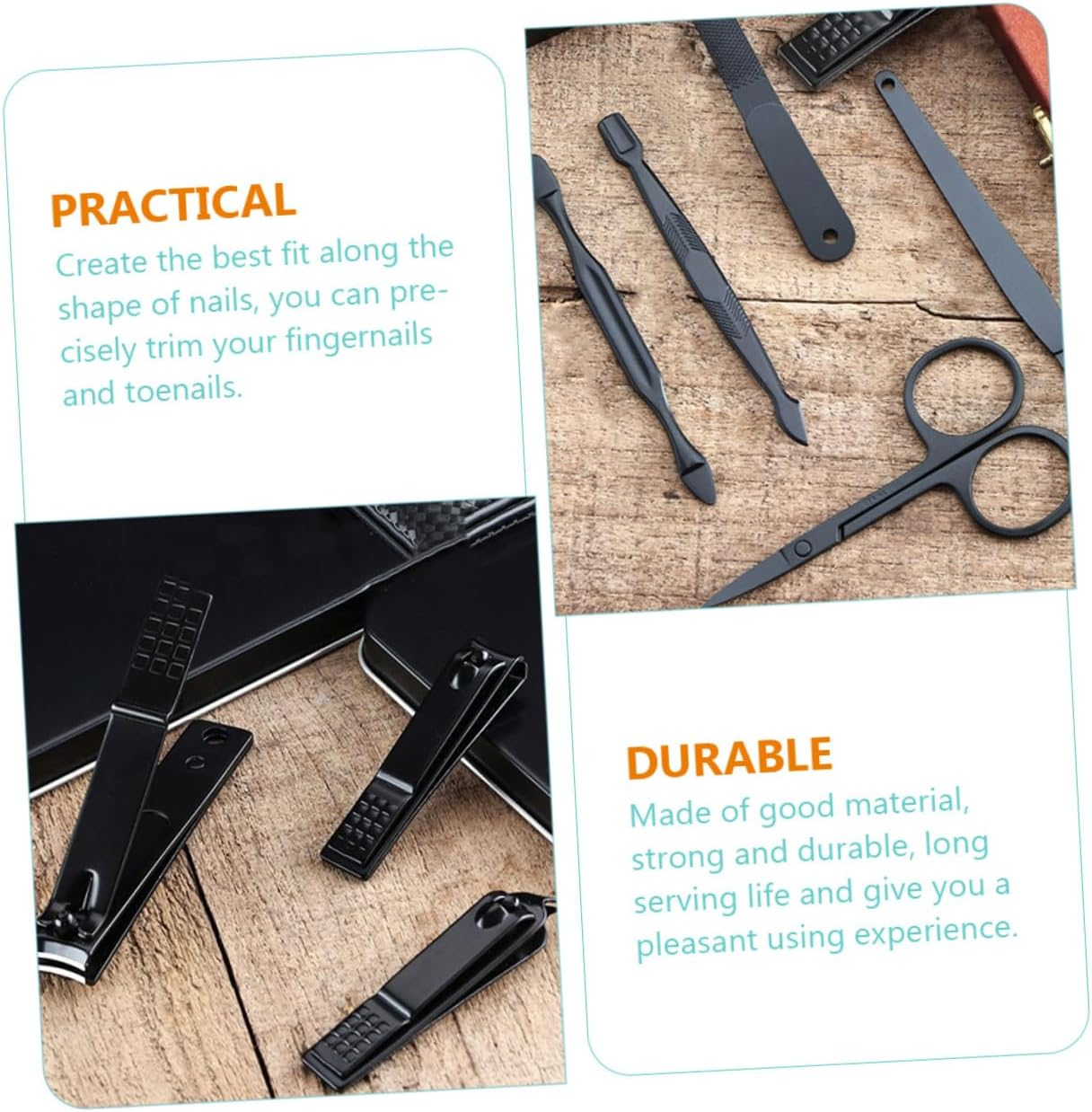 PACKOVE Nail Clipper Manicure Tools Nail Cutter for Women Men Fingernail Toe Tools image number 3