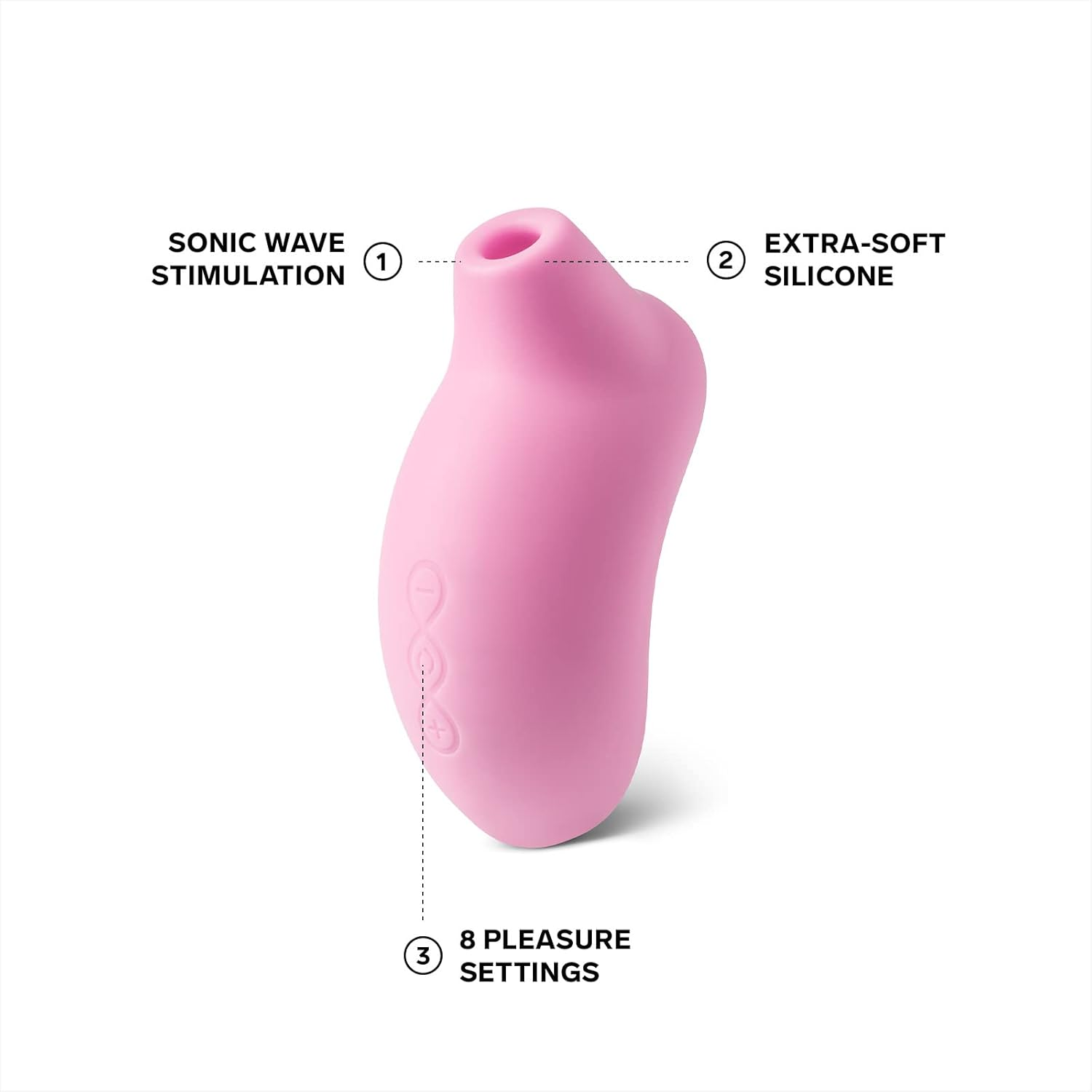 LELO SONA Sonic Massager, Sex Toy for Woman, Waterproof Clit Sucker, Rechargeable Pulsating Vibrator for Women, Suction Vibrator, Female Pleasure Toys, Vibrator Adult Sex Toy, Pink image number 2