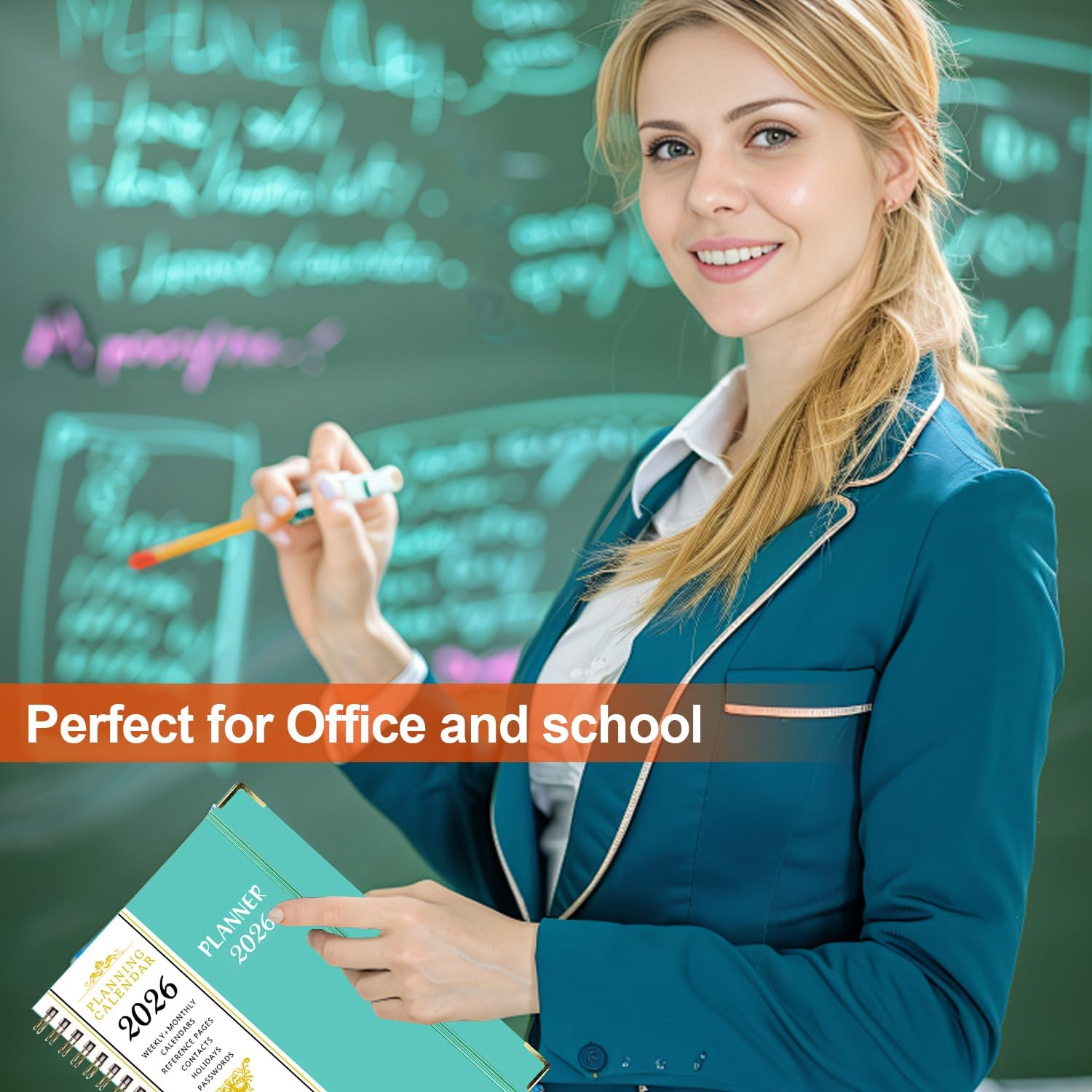 2026 Planner and Diary with Sticker - COZY CORE Weekly and Monthly Planner Spiral Bound, January 2026 - December 2026, Hardcover Planner with Monthly Tabs, Inner Pocket, Perfect for School Home Office