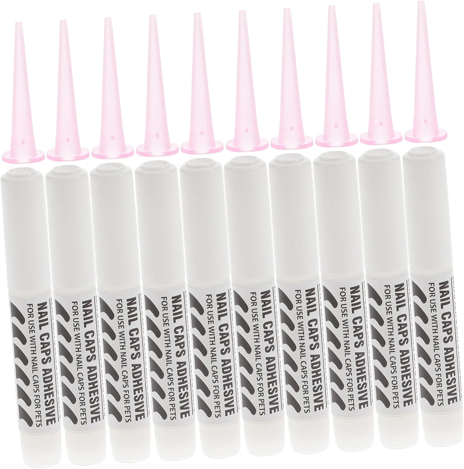 Ipetboom 10Pcs Cat Quick Drying Nail Glue Special Pet Nail Glue Kitten Nail Caps Glue Adhesive Glues for Cat Pet Accessories Pet Adhesive Glue Pointy Soft Claw Nail Set Fingernail image number 3