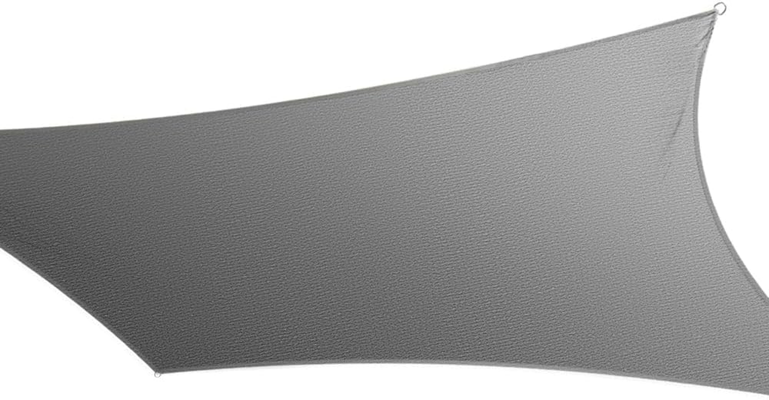 Instahut Shade Sail Cloth Shadecloth Square Heavy Duty Grey Sun Canopy 5X6M image number 2