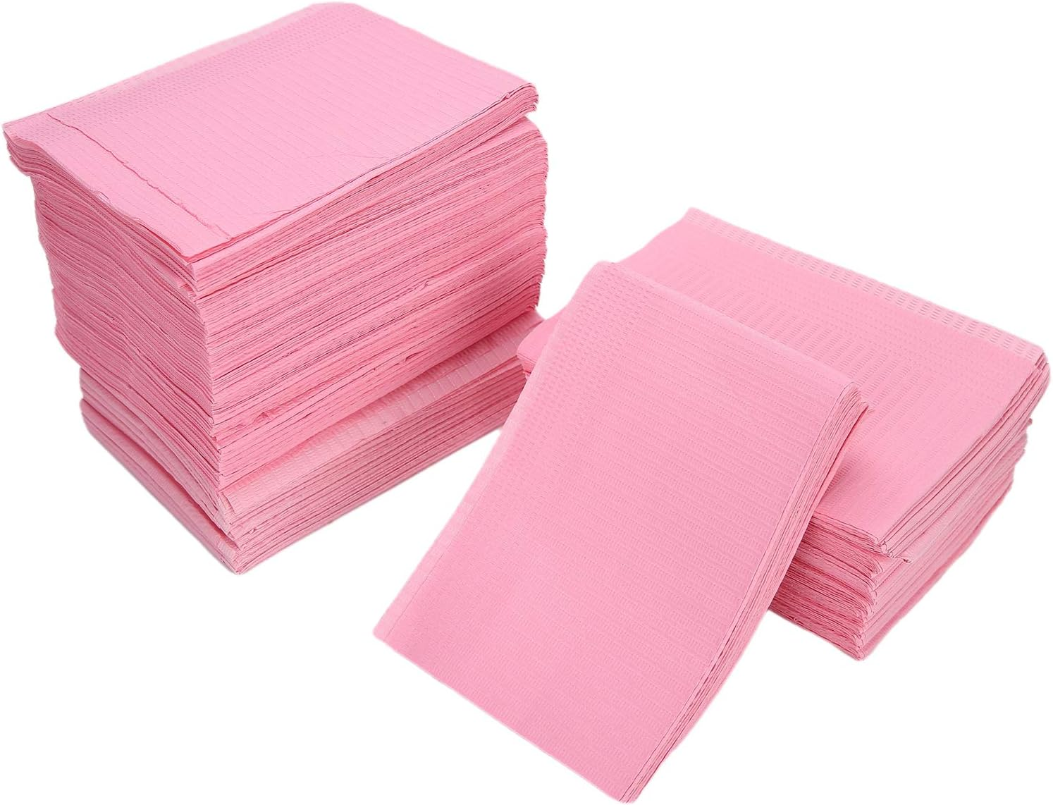 125 Pcs Dental Bibs, Disposable Waterproof Table Covers, 17.7 X 13 Inch Dental Bibs Piercing Bibs Nail Art Paper Personal Hygiene Microblading Supplies for Keep Clean image number 1