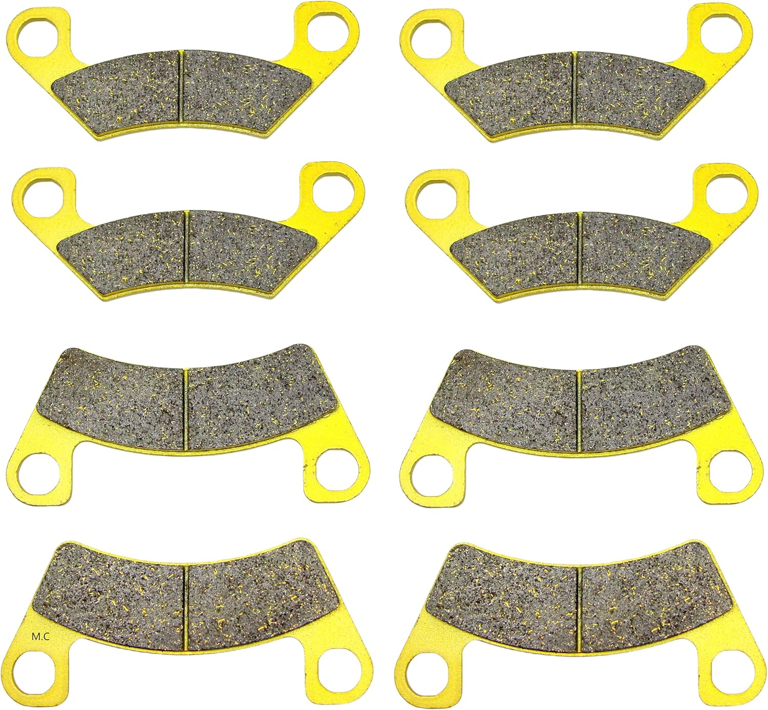 Master Chen Brake Pads for John Deere Gator XUV550 XUV560 XUV590 XUV835 XUV865 RSX860 S4 XUV560E XUV590E Xuv590I XUV590M Rsx860I RSX860E RSX860M Front Rear Brakes FA740 FA742 MC0540-3 image number 4