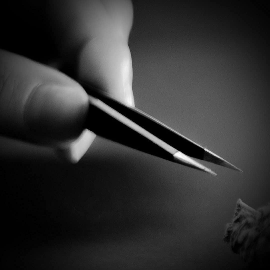 Seki Edge Black Stainless Steel Point Tweezer (SS-501) image number 6