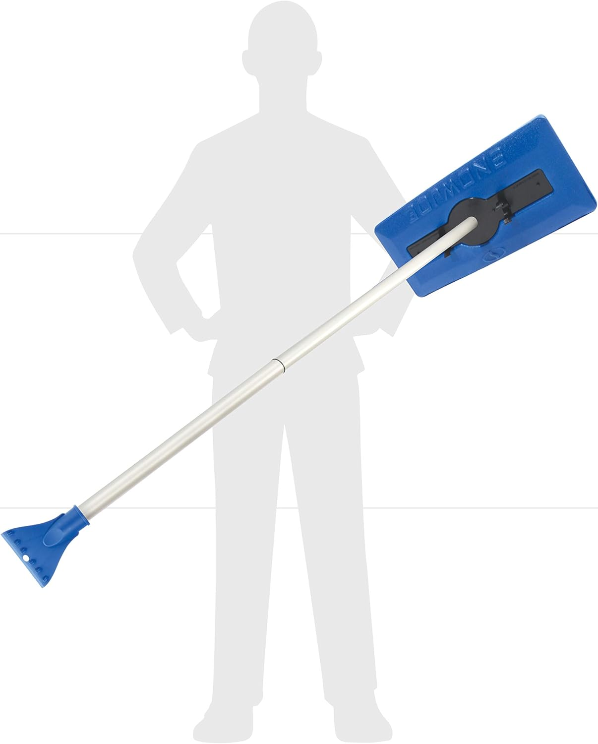 Snow Joe SJBLZD-AZ 2-In-1 Snow Broom with 18-Inch Foam Head + Large Ice Scraper, Blue image number 5