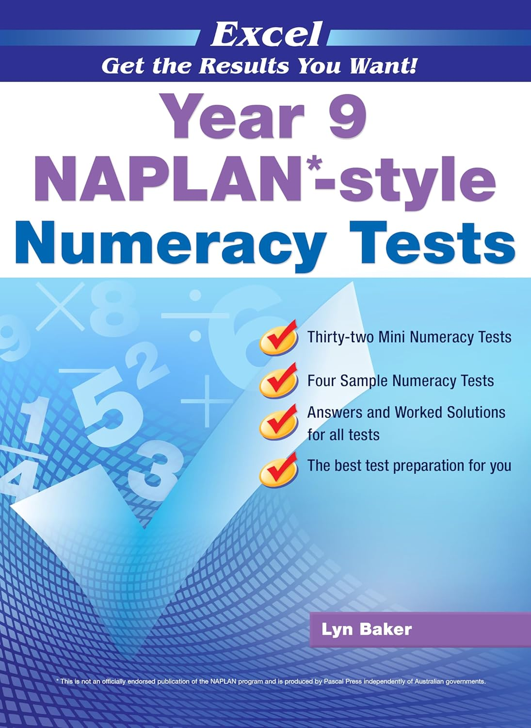 Excel Naplan*-Style Numeracy Tests Year 9