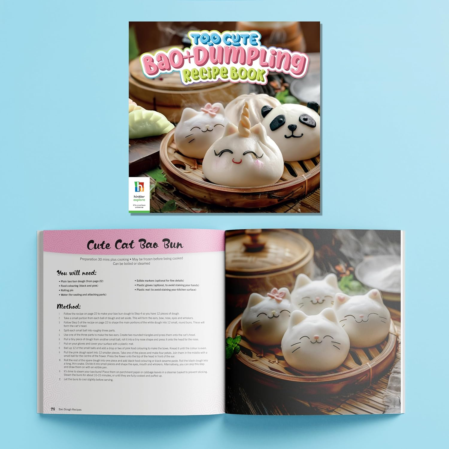 Too Cute Bao & Dumplings Kit &ndash; Fun and Easy Dumpling-Making Kit for Kids and Families &ndash; Includes Moulds, Presses, and Recipe Book image number 3