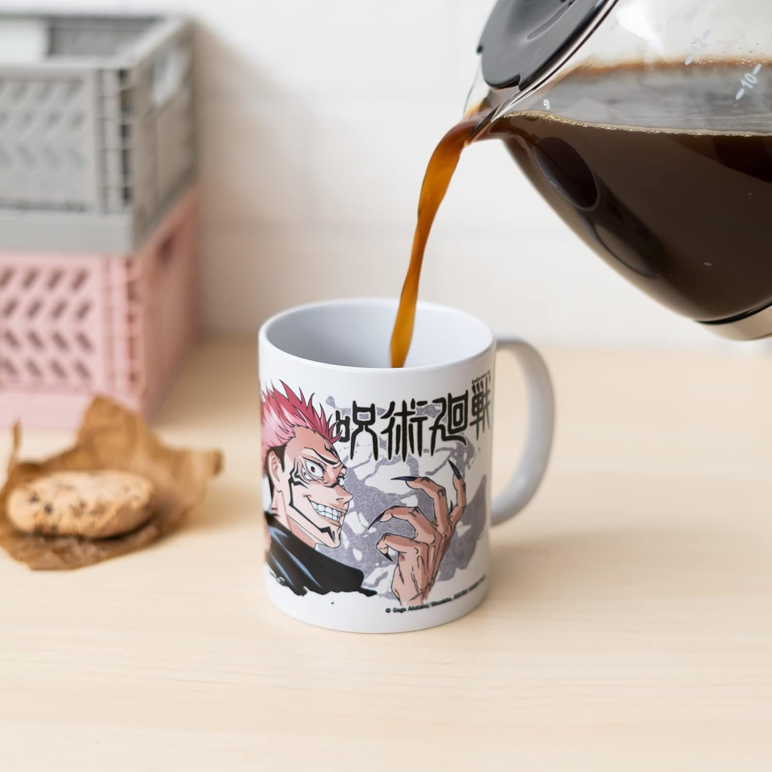 Grupo Erik Jujutsu Kaisen Yuji & Sukuna Ceramic Mug | 35 Cl - 350 Ml | 3.74 X 3.15 Inch - 9.5 X 8 Cm | Jujutsu Kaisen Mug | Coffee Mug | Tea Mug | Jujutsu Kaisen Manga image number 2