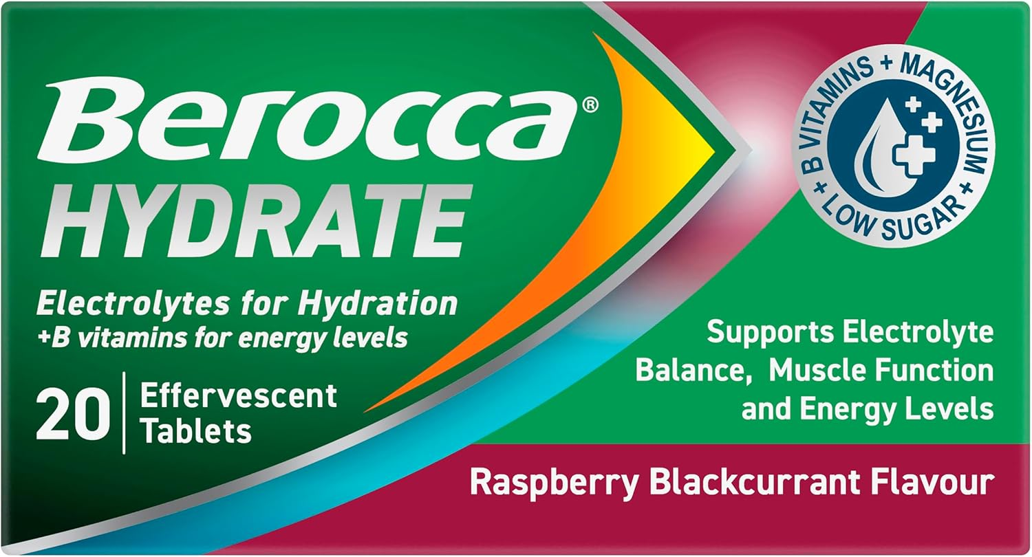 Berocca Hydrate Blackcurrant 20 Tablets image number 2