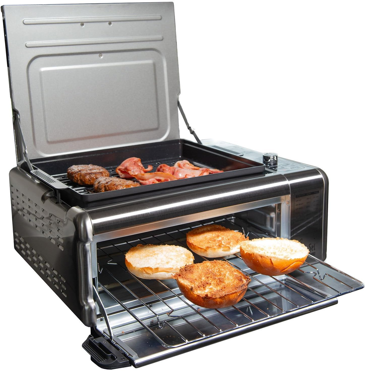 Kitchen Couture 9-In-1 Sensei Digital Air Fryer Oven and Grill 17 Litre with Pizza Stone Stainless Steel image number 2