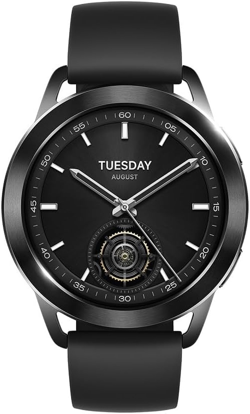 Xiaomi Smartwatch, Xiaomi Watch S3, Bezel Design, 1.43-Inch OLED Display, Supports Bluetooth Calls, Gesture Control, over 150 Sports Modes, 15 Days of Continuous Operation, Xiaomi Hyperos, Alexa