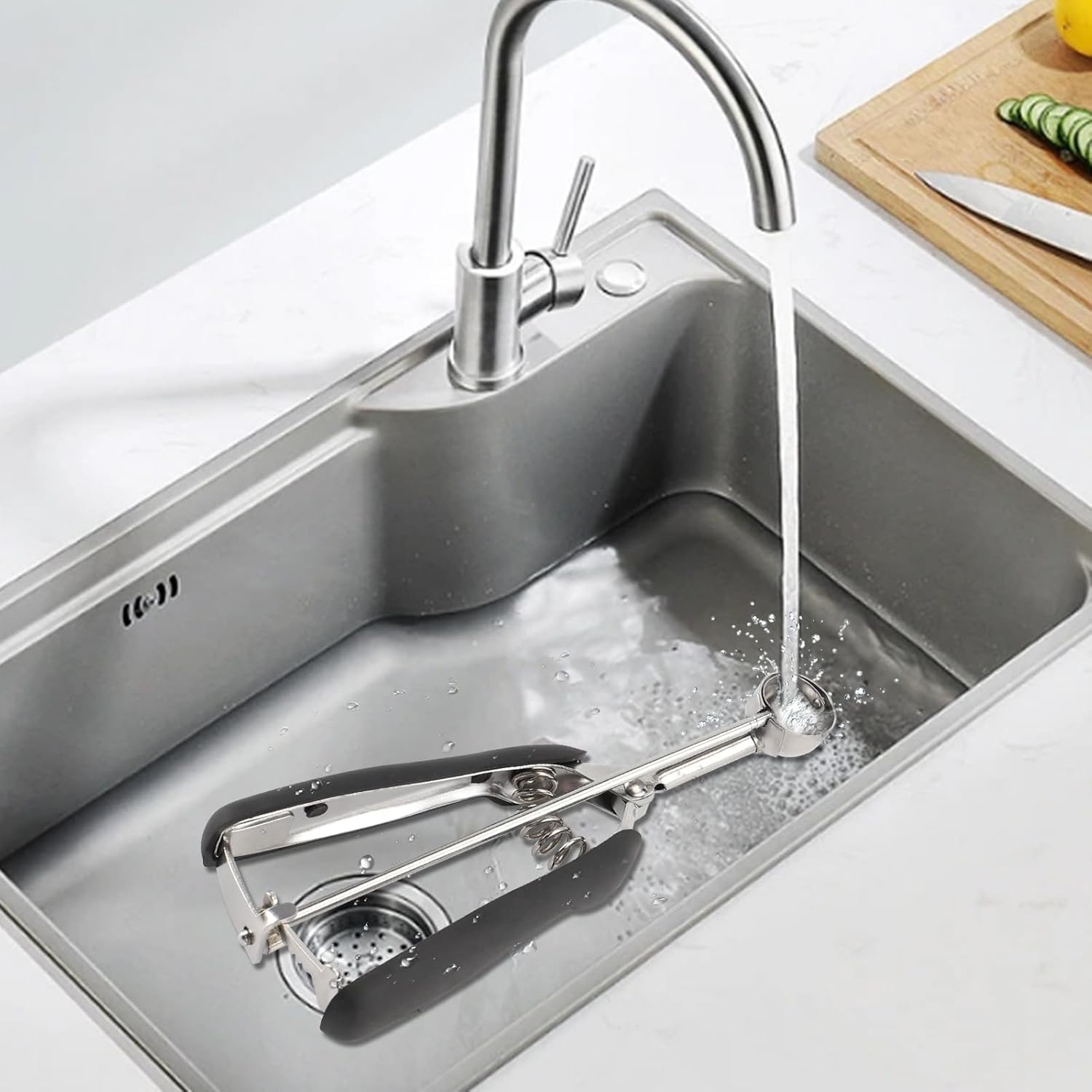 TJ POP Small Cookie Scoop Set - 3 Pcs Include 1 TSP / 2 TSP / 3 TSP Cookie Dough Scoops Ice Cream Scoopers, 304 Stainless Steel Cookies Scoops for Baking, Good Soft Grips, Quick Trigger Release - 30Mm (2 Teaspoons) image number 7