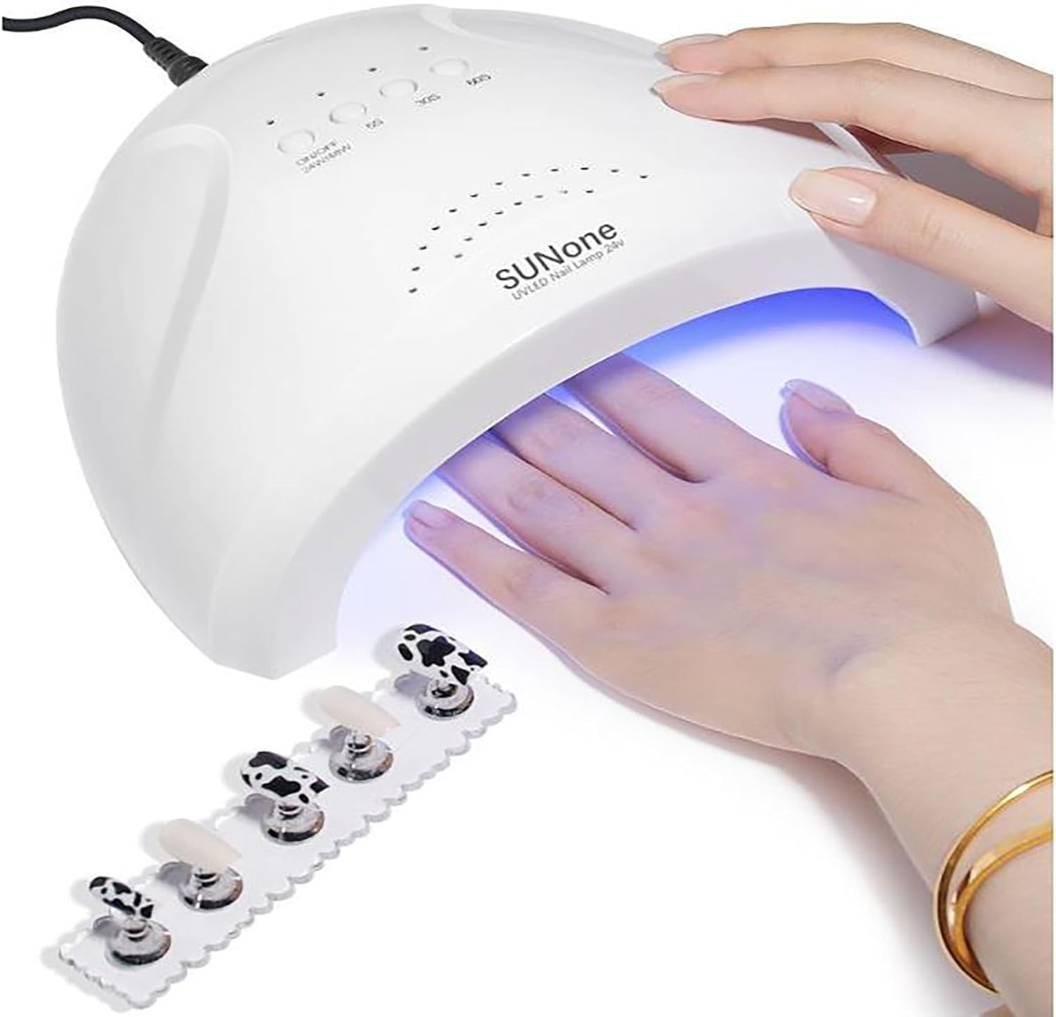 SOVYOULIVE UV Nail Lamp - Professional Mini UV Light for Gel Nails Drying, Portable UV Nail Lamp for Home and Salon Use
