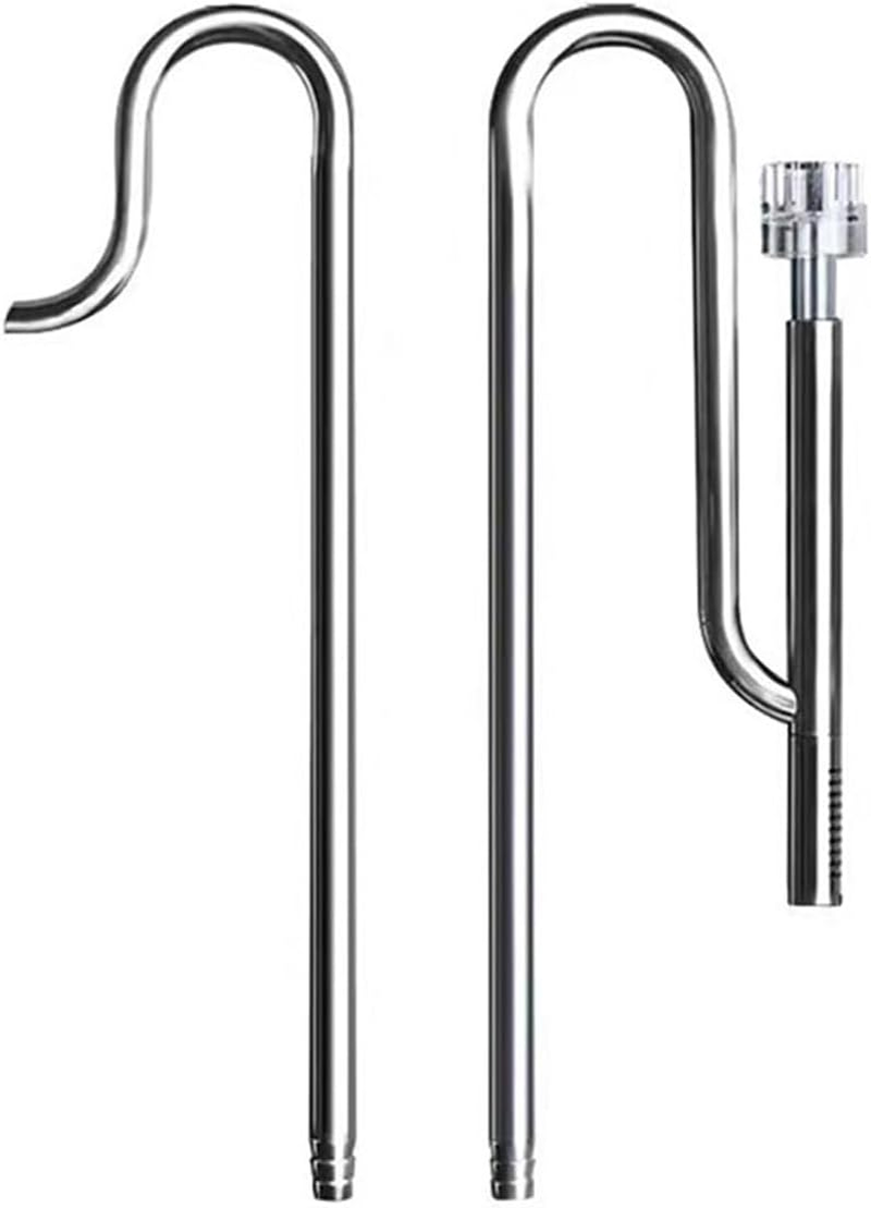 Inflow & Outflow Set 17Mm for 16/22Mm Hose, Stainless Steel Lily Pipe with 2 X Acrylic Fixtures, Water Aerators, DIY for Fish Tank Aquarium Aquatic Plants image number 3