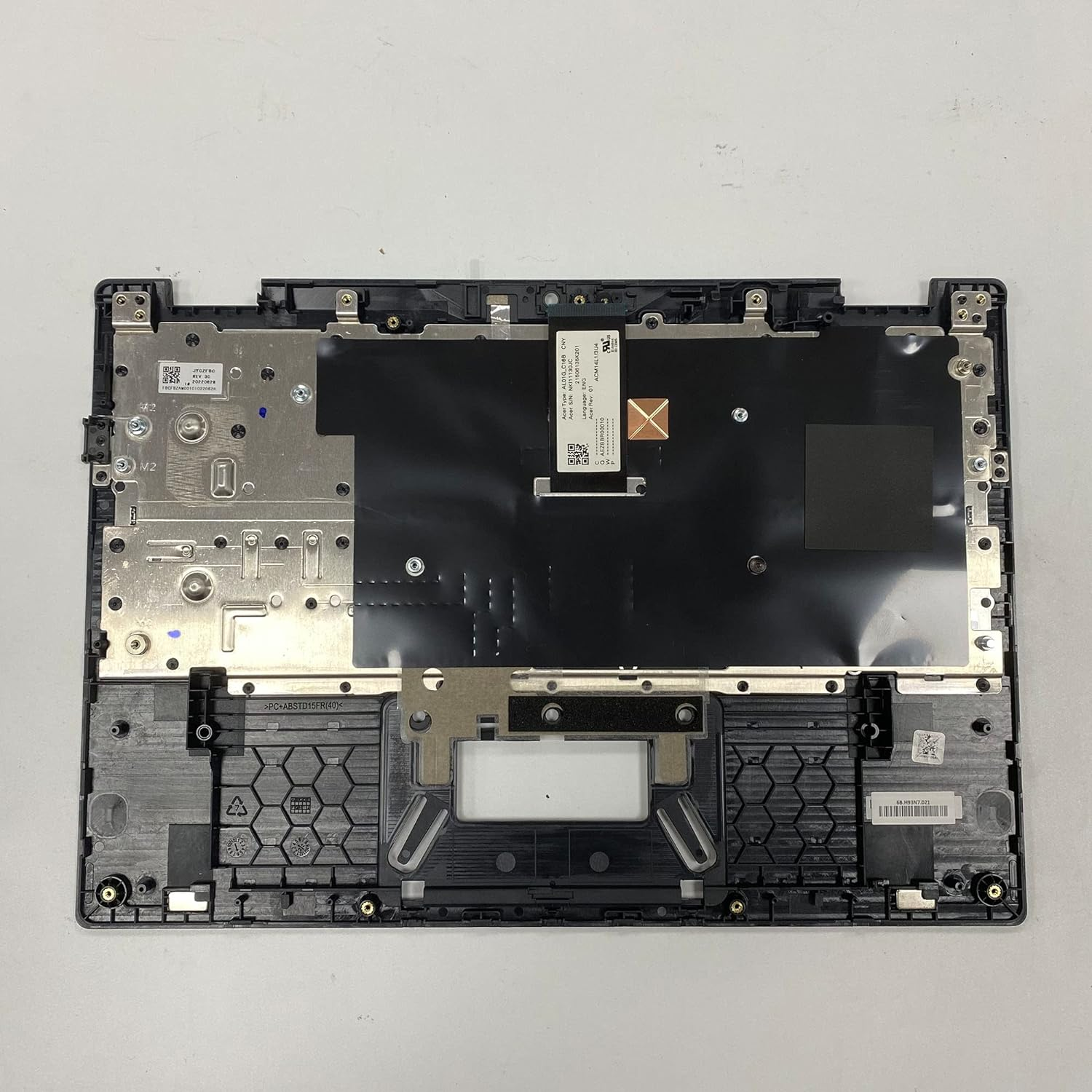 LTPRPTS Replacement Laptop Upper Case Palmrest Keyboard Assembly Part for Chromebook Spin CP511-2HT R752T R752TN 6B.H93N7.021 Black image number 3