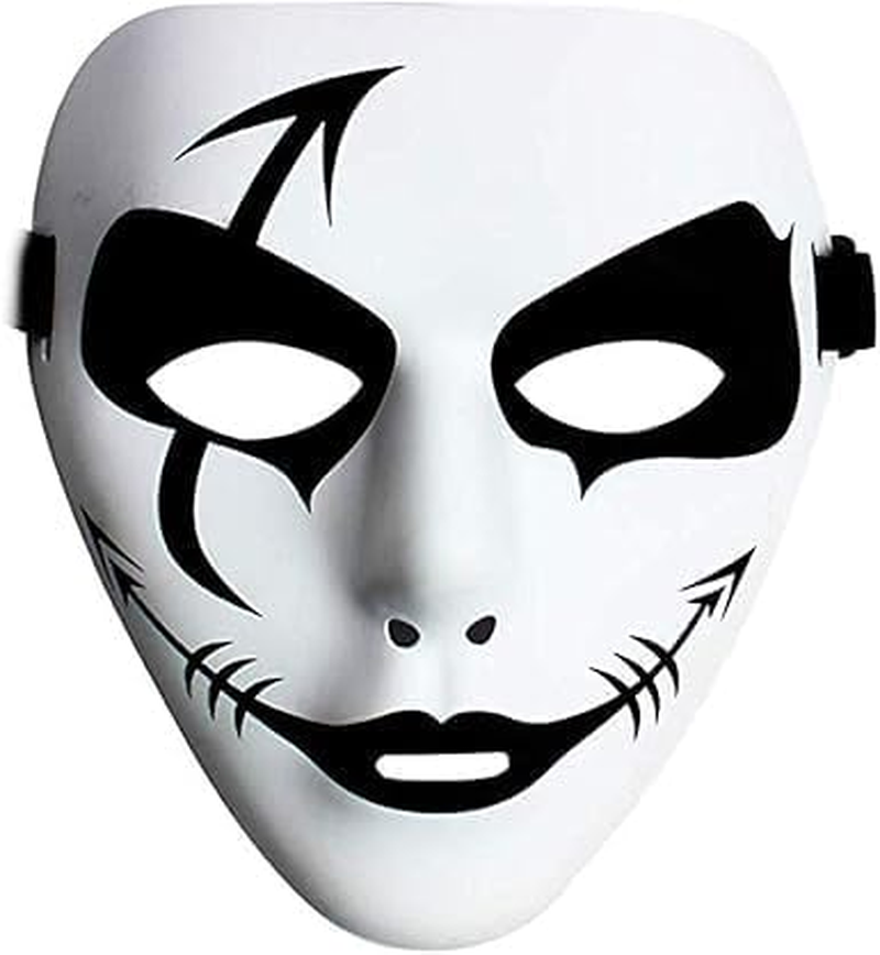 1Pcs Halloween Mask Cool Spooky Party Ghost Cosplay Mask Hip Hop Street Dance Masks Performances Prop image number 2