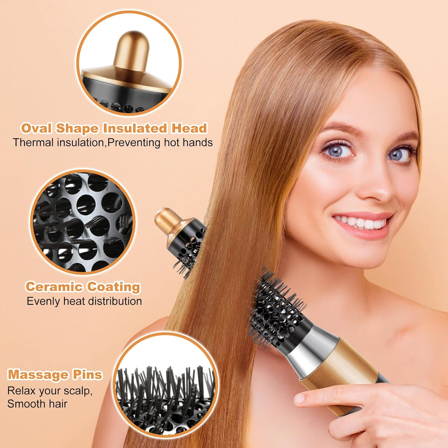 Chuancheng 20Mm Small round Volumizing Brush Attachment for Dyson Airwrap HS01/HS05 Hair Styler Accessories image number 2