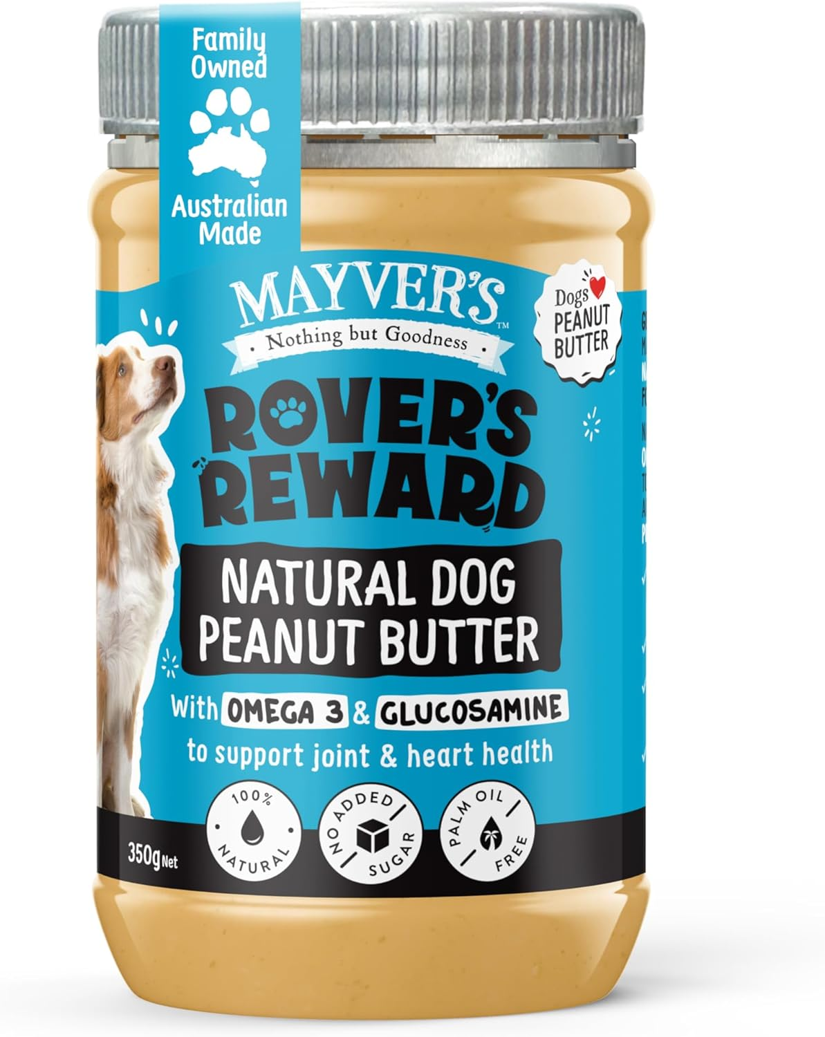 Mayver'S Rover'S Reward Dog Peanut Butter Glucosamine and Omega 3 350G image number 2