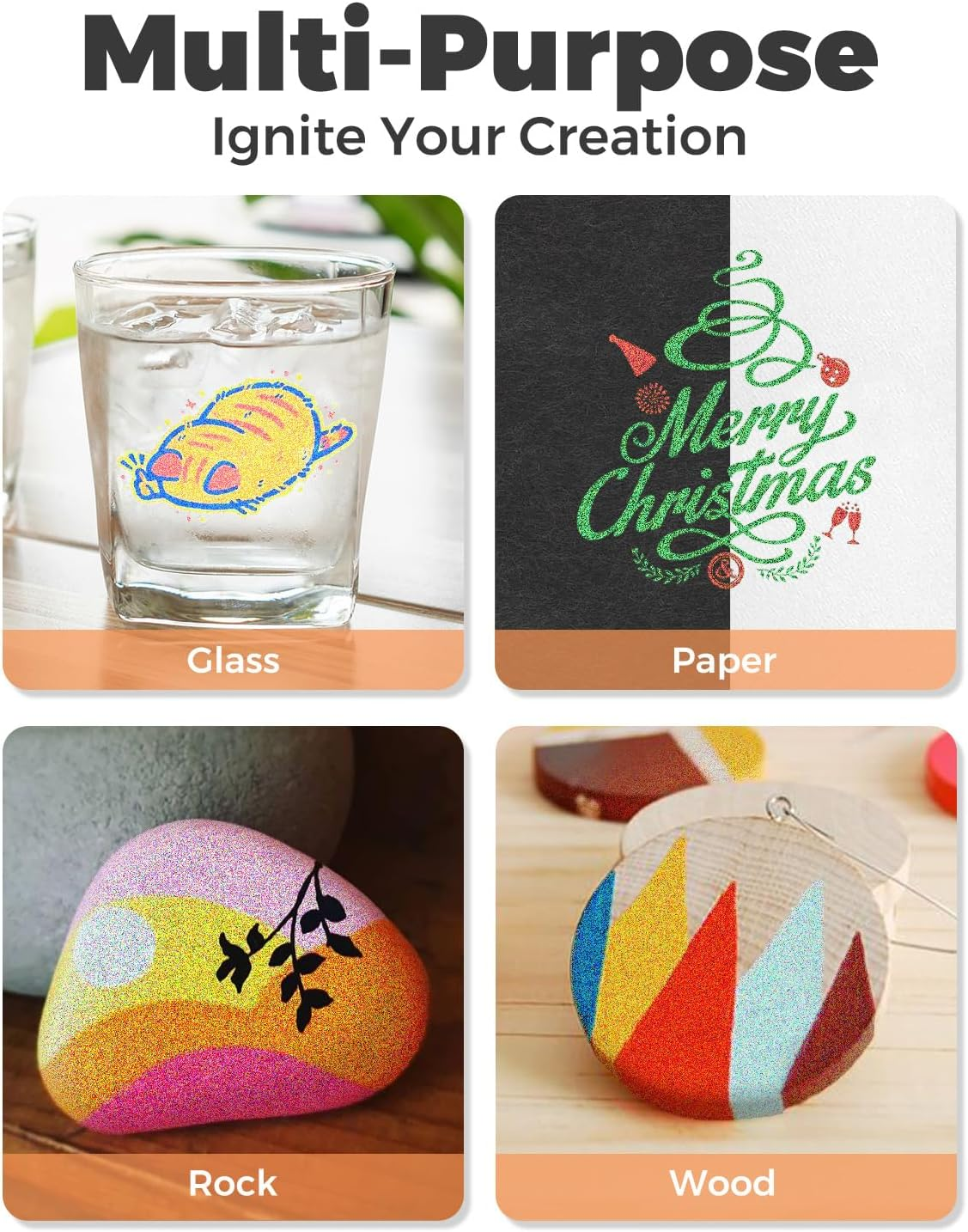 16 Colors Acrylic Glitter Markers Pen, Glitter Paint Pens, 0.7Mm Fine Point Tip Metallic Shimmer Marker, Adults DIY Crafts Making, Greeting Birthday Cards Present, Drawing, Scrapbooking Supplies image number 2