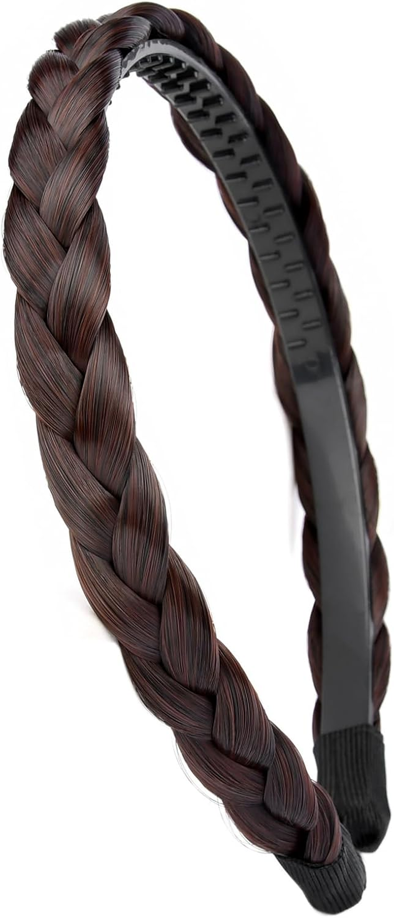 Gledola Braided Headband with Teeth Braids Hairband with Tooth Synthetic Hair Band Plaited Hairband for Women (Sandy Blonde) image number 1