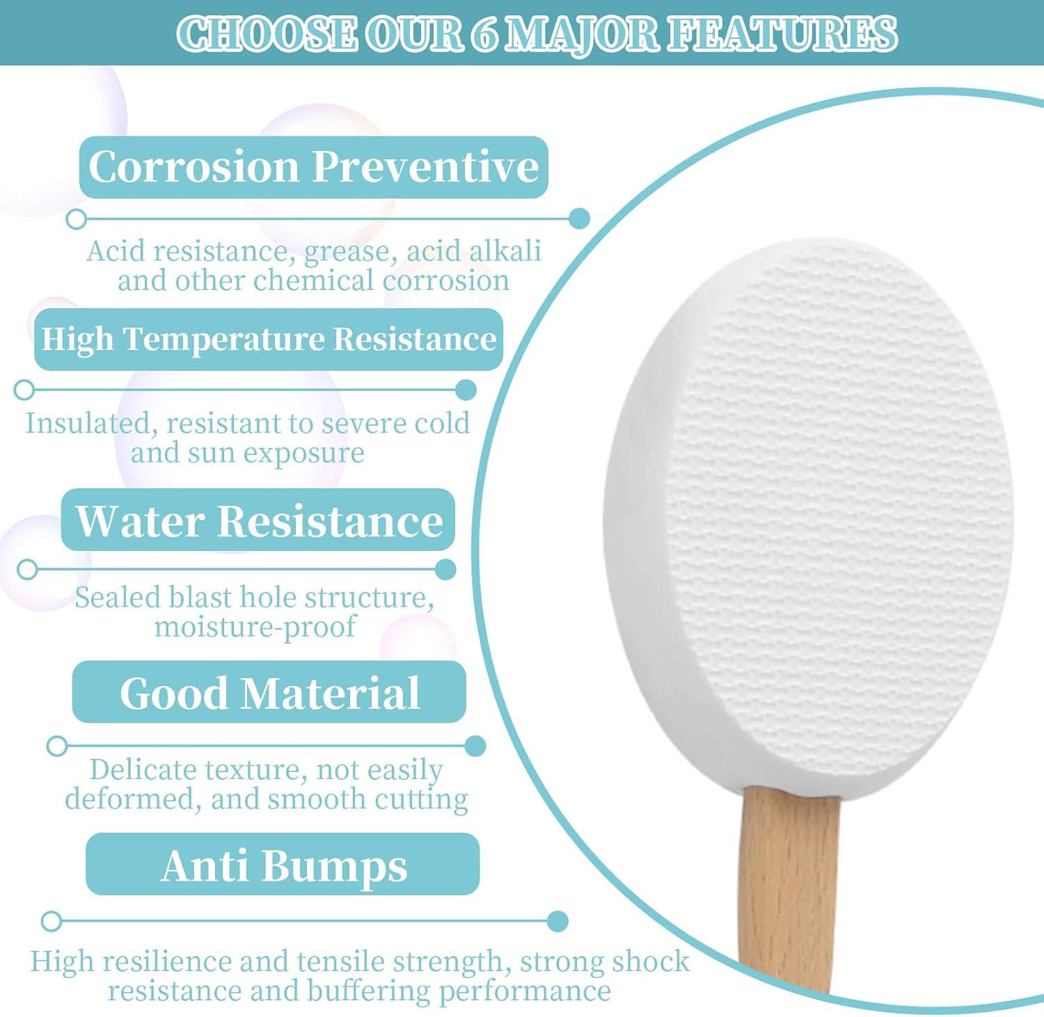 Lotion Applicators Set for Back, Feet, 1 Long Handle with 4 Replaceable Pads, Lotion Applicator for Men & Women, Curved Handle Easy to Target Back and Feet, Cream Medicine Applicator Apply image number 6