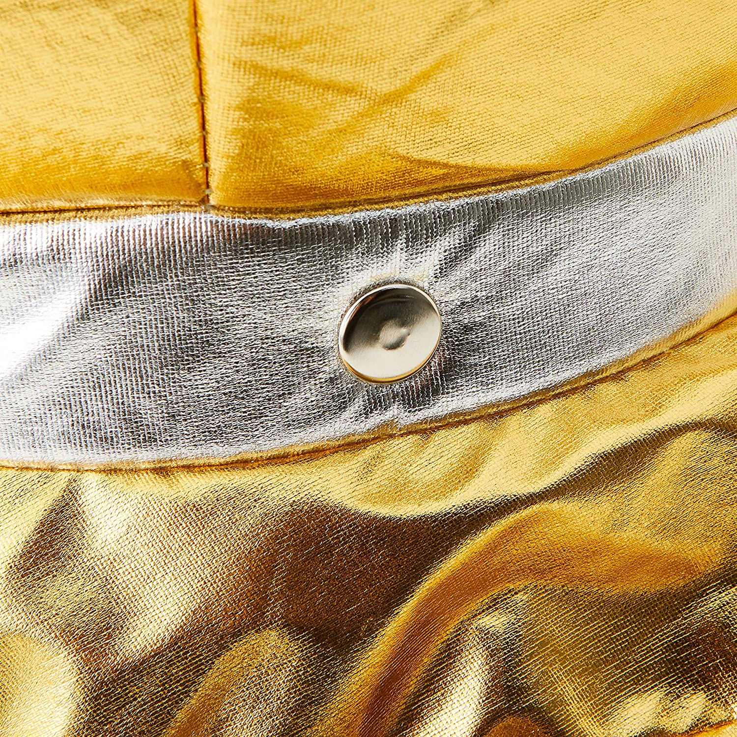 Beistle 59964 Fabric Diver Helmet, One Size Fits Most, Gold/Black - Gold/Black image number 3